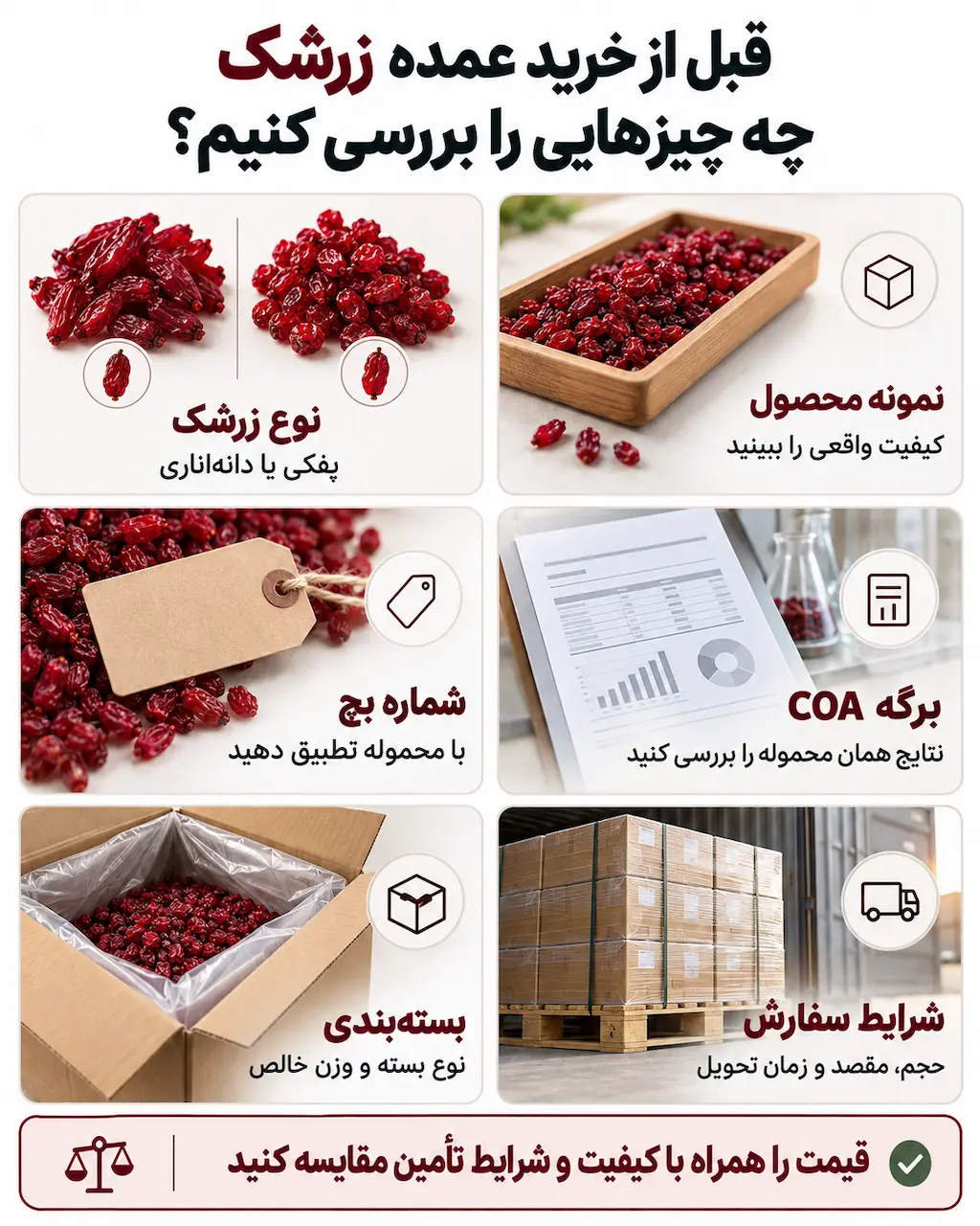 راهنمای خرید عمده زرشک